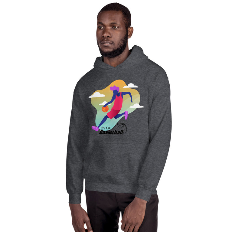 Lets Play Basketball Elegant Illustration Design Hoodie