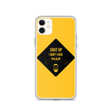 i don't care elegant design iPhone Case