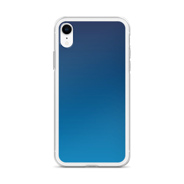 elegant gradient blue colored iPhone Case