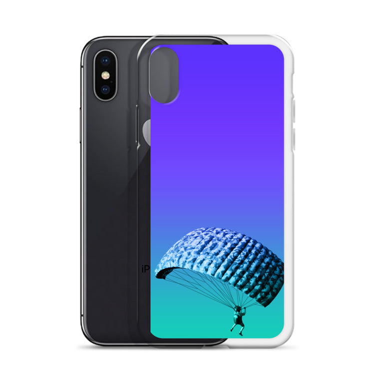 beautiful sky-diving iPhone Case by rocky apparels