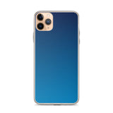 elegant gradient blue colored iPhone Case