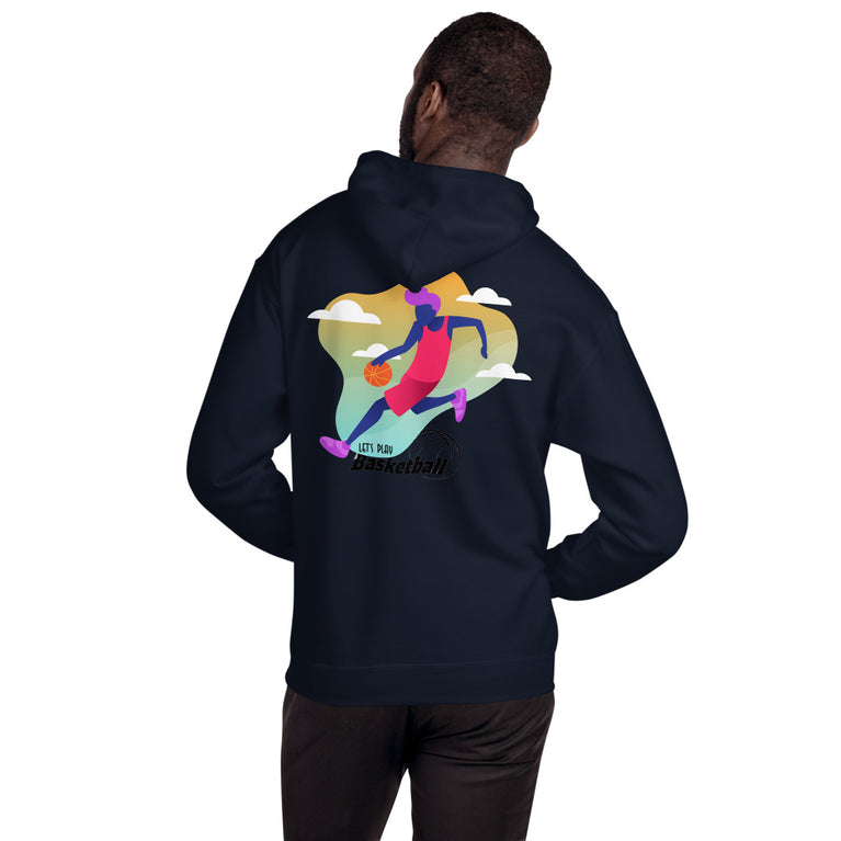 Lets Play Basketball Elegant Illustration Design Hoodie
