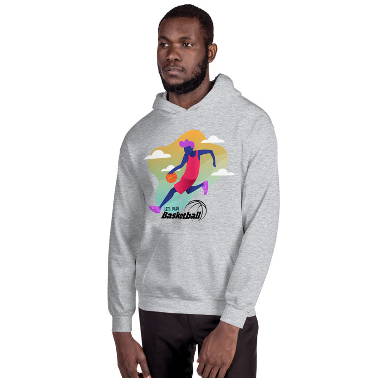 Lets Play Basketball Elegant Illustration Design Hoodie