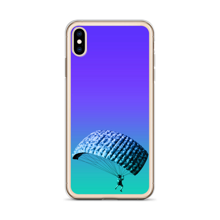 beautiful sky-diving iPhone Case by rocky apparels