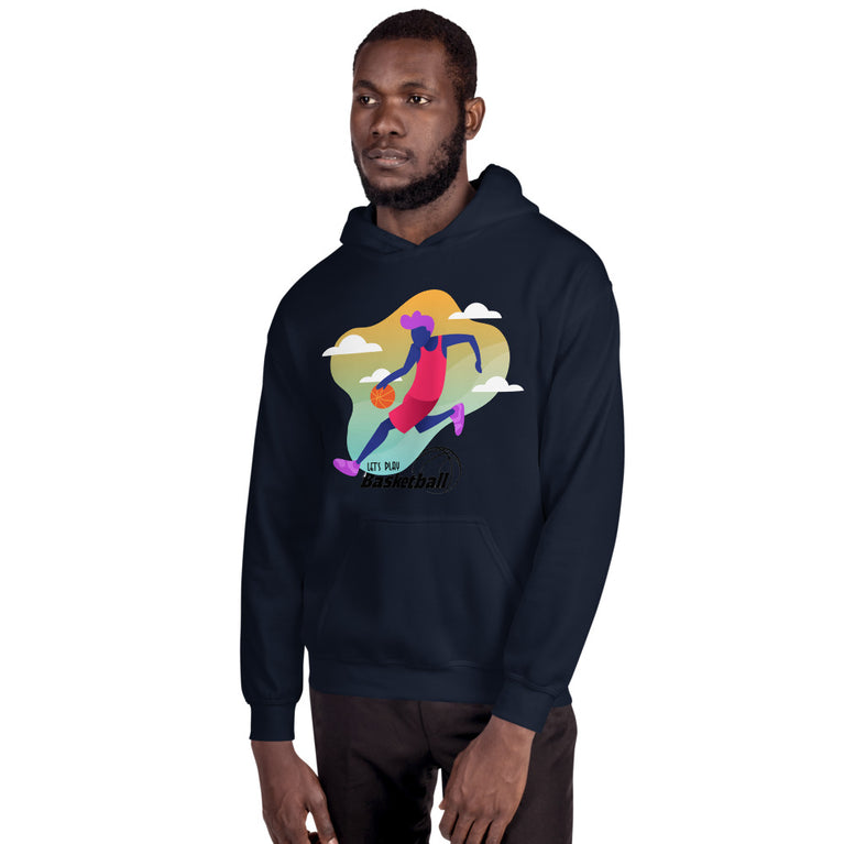 Lets Play Basketball Elegant Illustration Design Hoodie