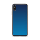 elegant gradient blue colored iPhone Case