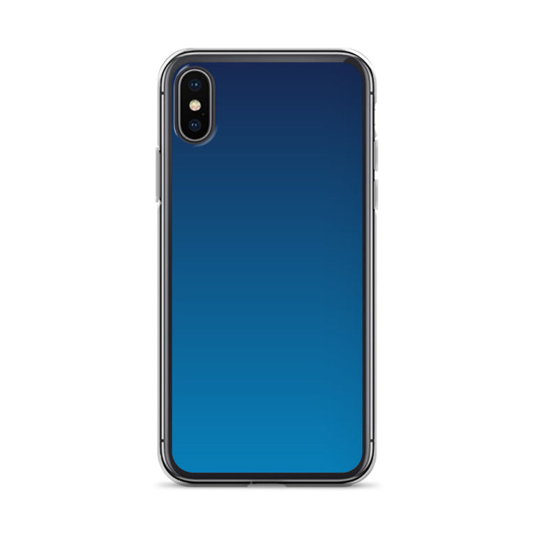 elegant gradient blue colored iPhone Case