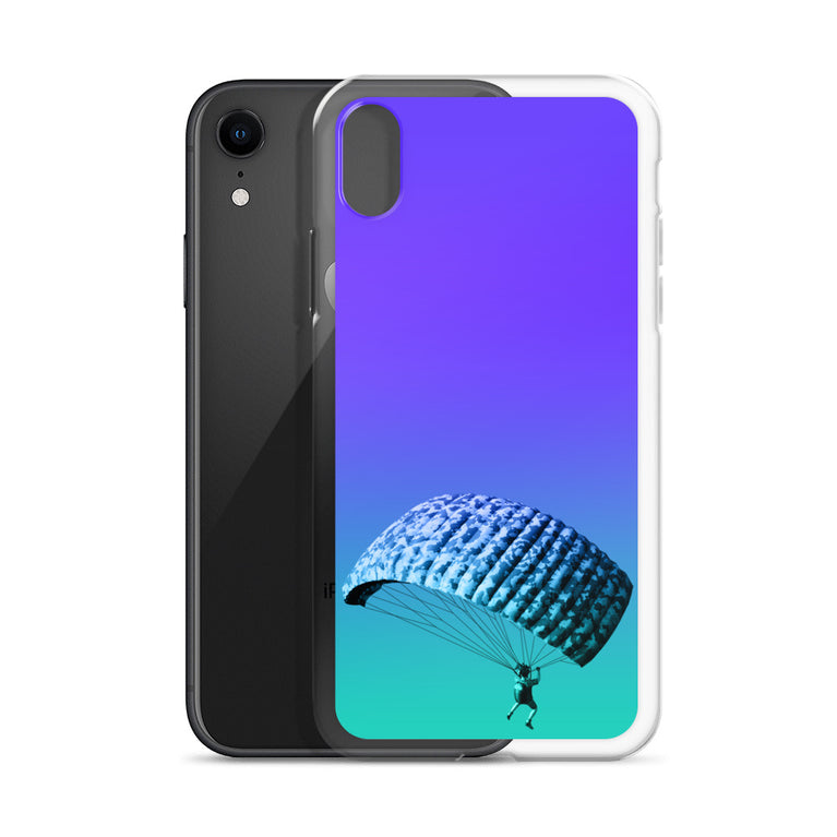 beautiful sky-diving iPhone Case by rocky apparels