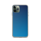 elegant gradient blue colored iPhone Case