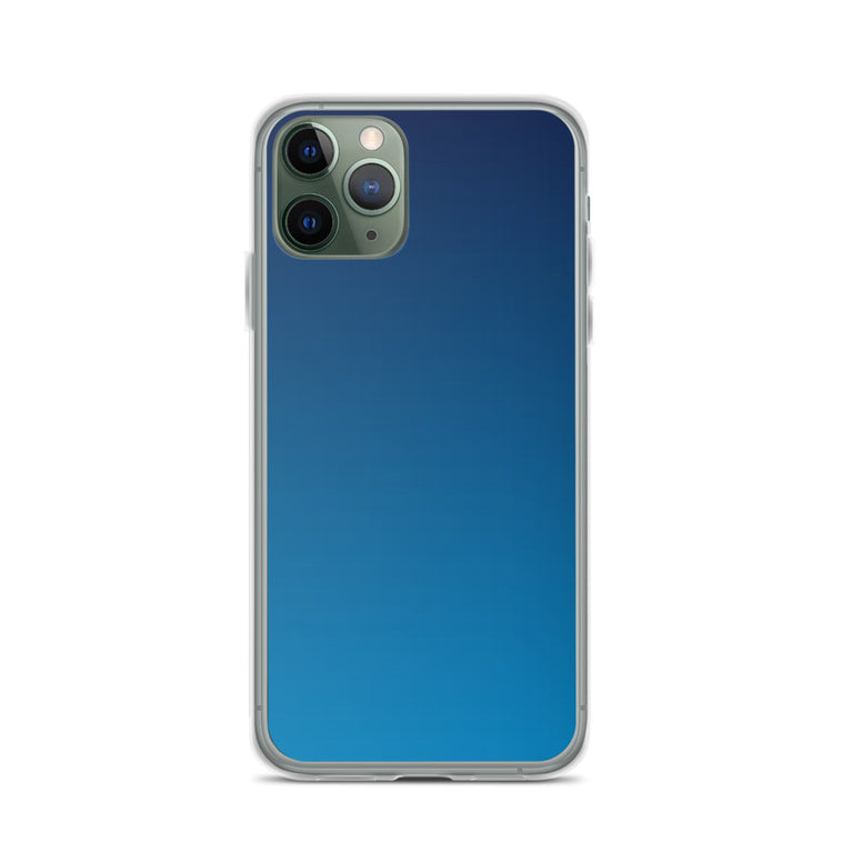 elegant gradient blue colored iPhone Case