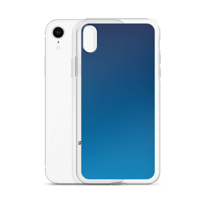 elegant gradient blue colored iPhone Case