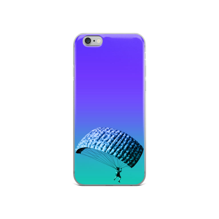 beautiful sky-diving iPhone Case by rocky apparels
