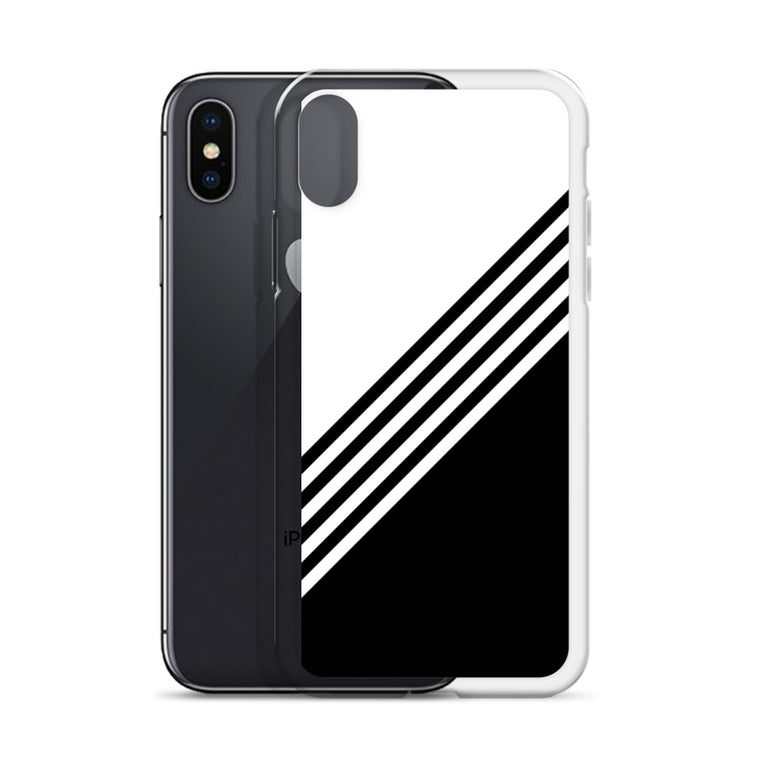 elegant black and white combination designed iPhone Case