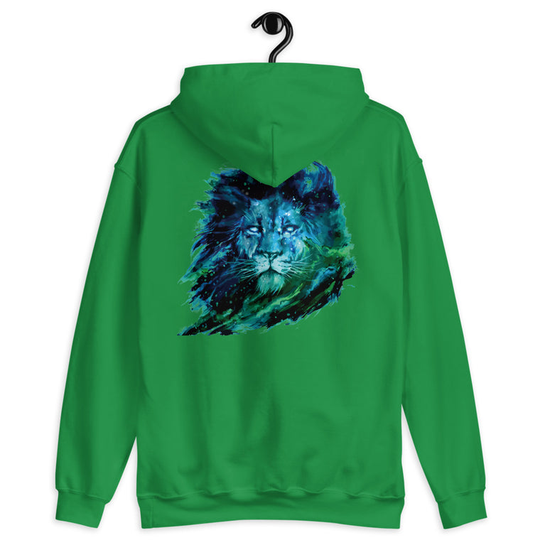 lion illustration elegant design hoodie by rocky apparels