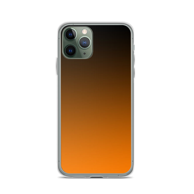 orange and black unique colored iPhone Case