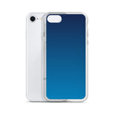 elegant gradient blue colored iPhone Case