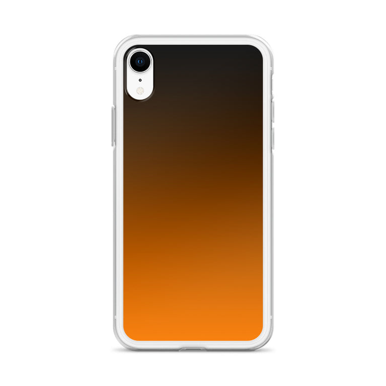 orange and black unique colored iPhone Case