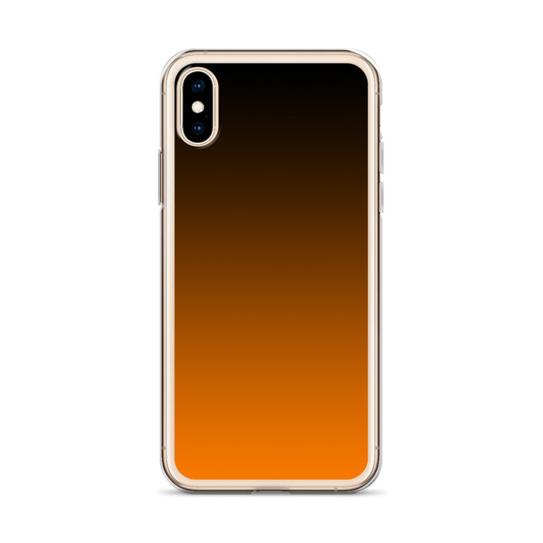 orange and black unique colored iPhone Case