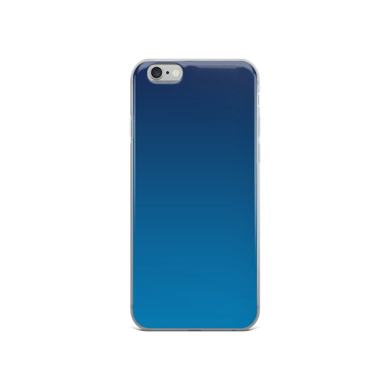 elegant gradient blue colored iPhone Case