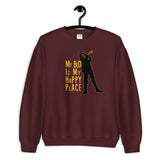 my bed is my happy place elegant design Sweatshirt