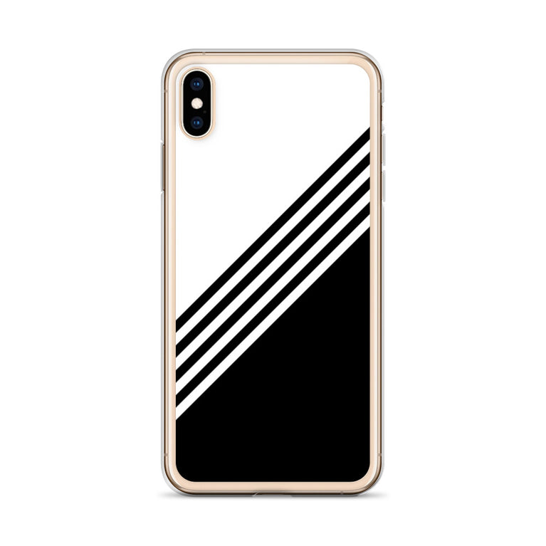 elegant black and white combination designed iPhone Case