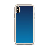 elegant gradient blue colored iPhone Case