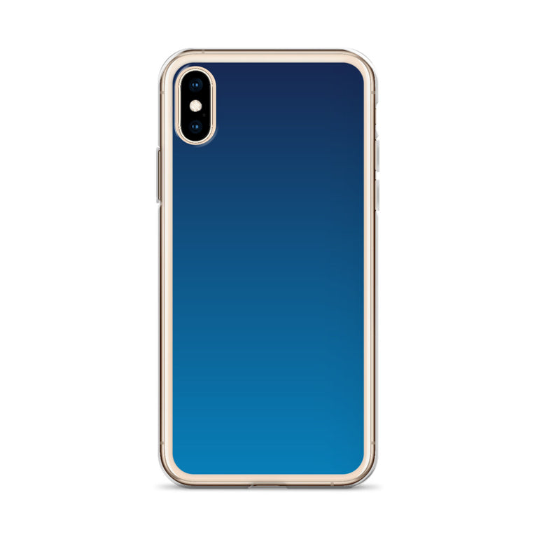 elegant gradient blue colored iPhone Case