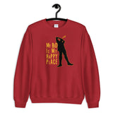 my bed is my happy place elegant design Sweatshirt