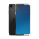elegant gradient blue colored iPhone Case