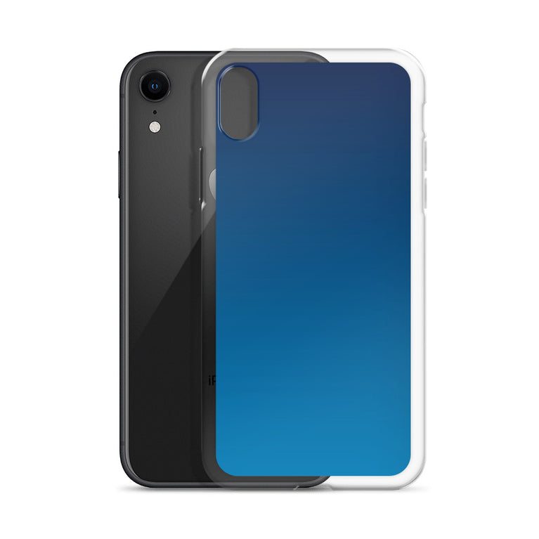 elegant gradient blue colored iPhone Case