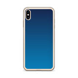 elegant gradient blue colored iPhone Case