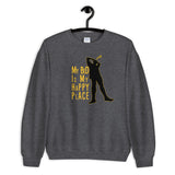 my bed is my happy place elegant design Sweatshirt