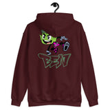 Ben in Action Elegant Hoodie Design