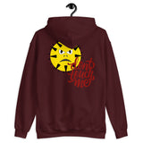 Don't touch me with angry face design hoodie