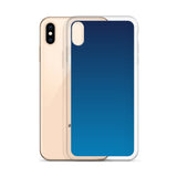 elegant gradient blue colored iPhone Case