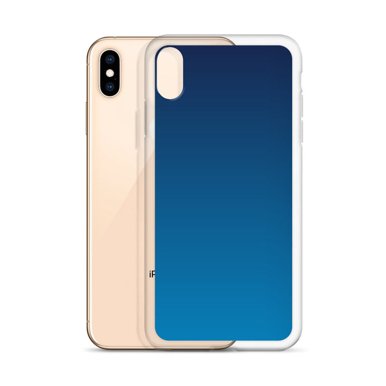 elegant gradient blue colored iPhone Case