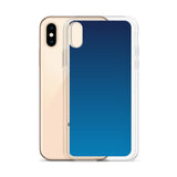 elegant gradient blue colored iPhone Case