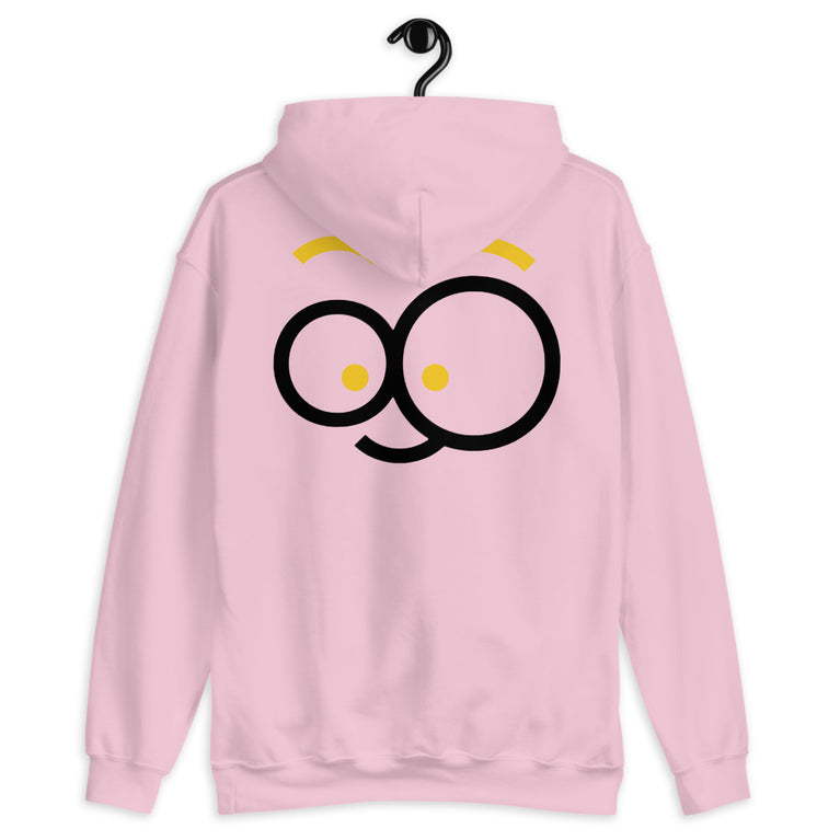 Cute Face shape Design Hoodie With Front and Back Design