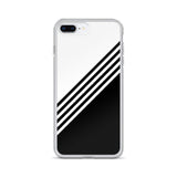 elegant black and white combination designed iPhone Case