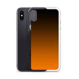orange and black unique colored iPhone Case