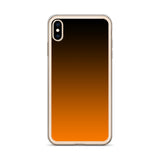 orange and black unique colored iPhone Case