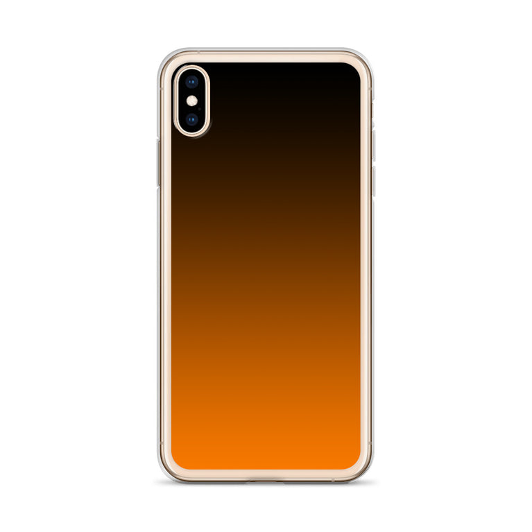 orange and black unique colored iPhone Case