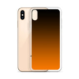 orange and black unique colored iPhone Case