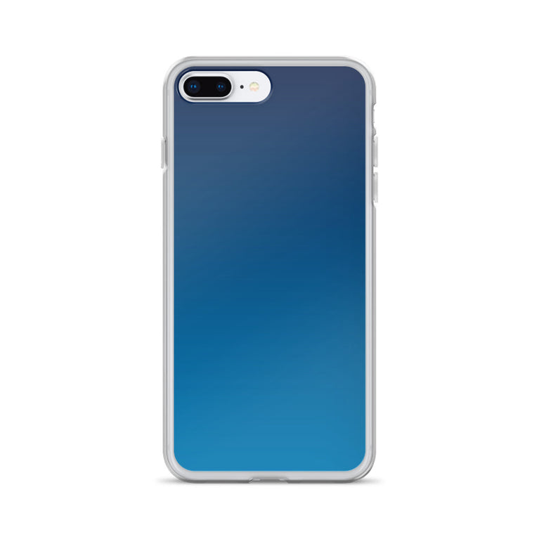 elegant gradient blue colored iPhone Case