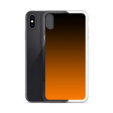 orange and black unique colored iPhone Case