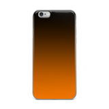 orange and black unique colored iPhone Case