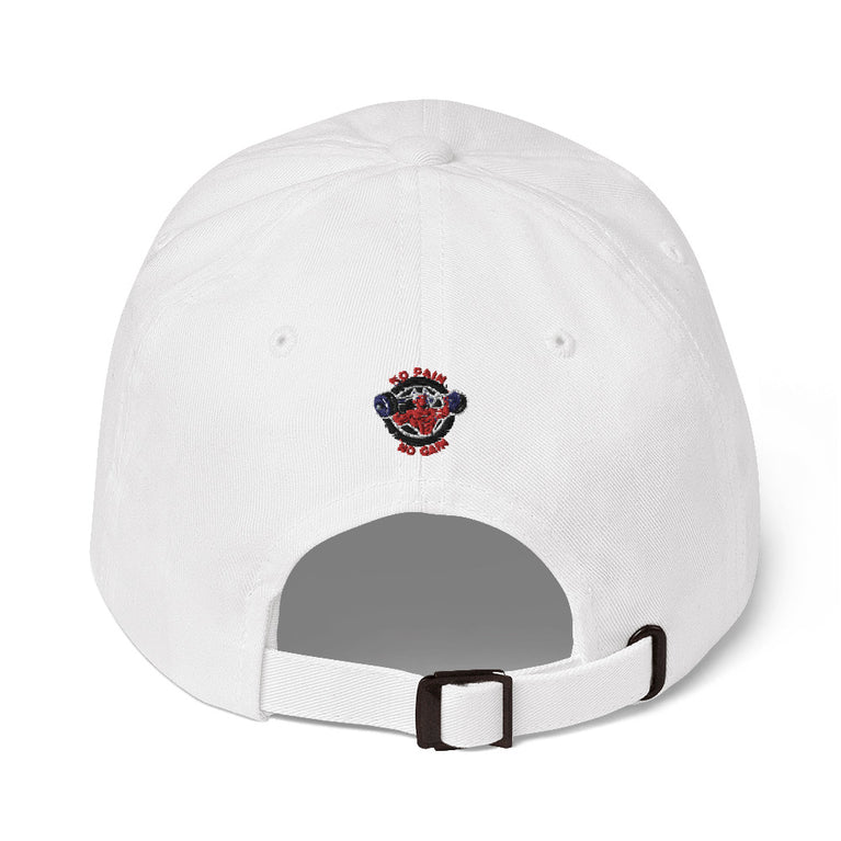 no pain no gain Dad hat by rocky apparels