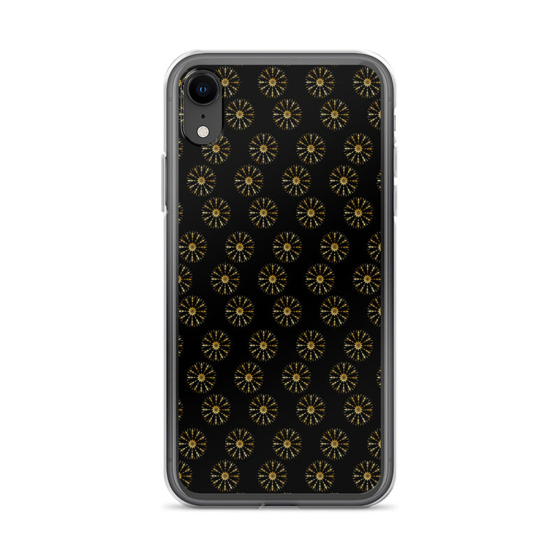 premium gold shape pattern iPhone Case by rocky apparels