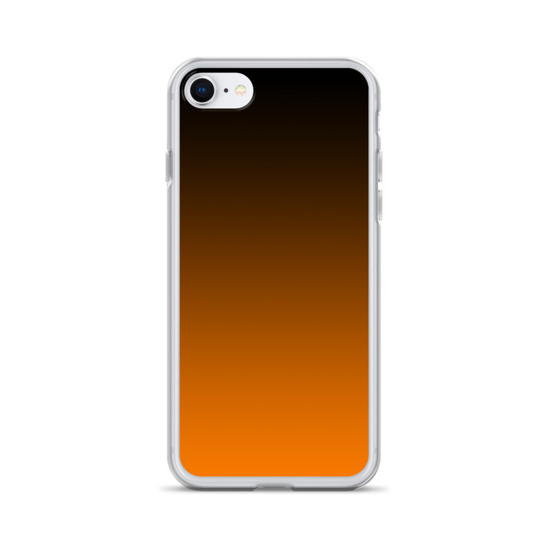 orange and black unique colored iPhone Case