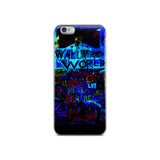 wall free world unique designed iPhone Case